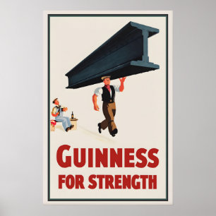 Cartaz Guinness For Strength Impressão John Gilro