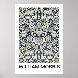 Cartaz - Impressão Floral em Preto e Branco de Wil