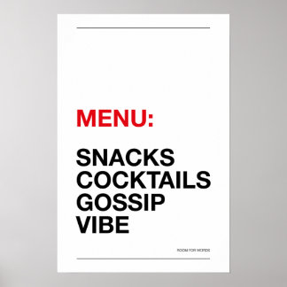 CARTAZ: LANCHES – Poster Divertido para Cozinha