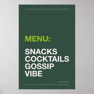 CARTAZ: LANCHES – Poster Divertido para Cozinha