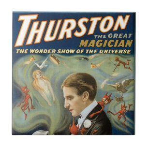 Cartaz Mágico Antigo, Thurston, O Grande Mágico