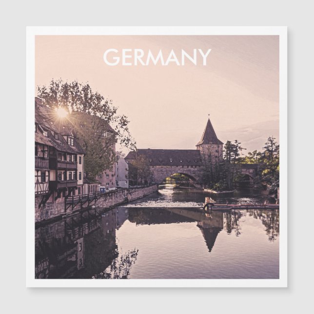 Cartaz retrô de Nuremberga, Alemanha (Frente)