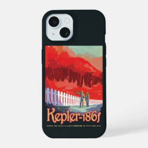 Cartaz Retro Espacial de Kepler-186f.