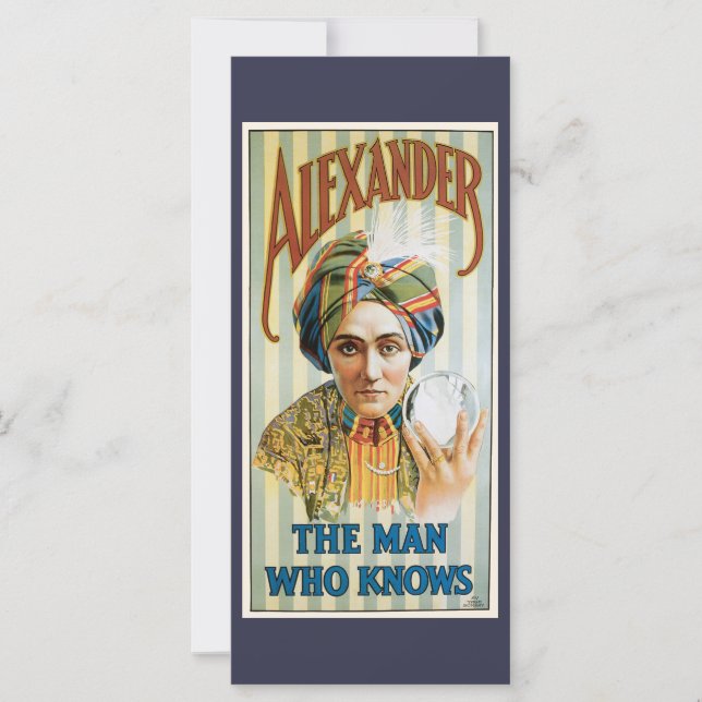 Cartaz Vintage Mágico, Alexander, o Homem que Sabe (Frente)