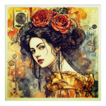 Cartazes da Elegância: Cartaz Acrílico Wall Art