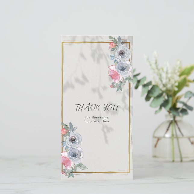 CARTE DE REMERCIEMENTS (Em pé/Frente)