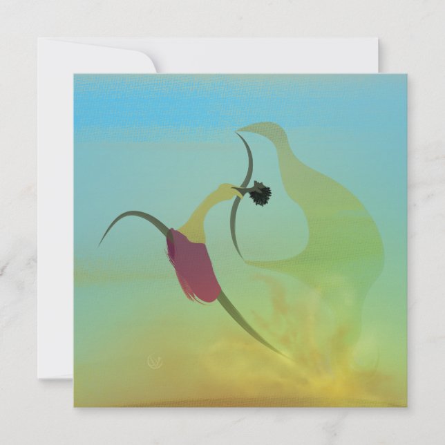 Carte de voeu "Vis sans t'oublier" (Frente)