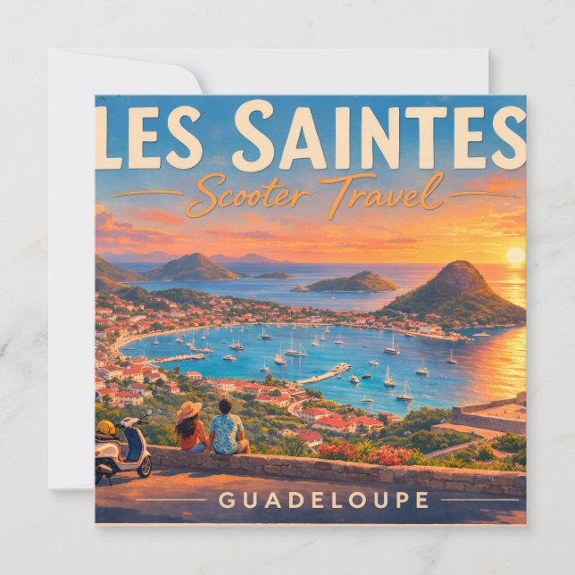 Carte Les Saintes Guadeloupe Baie | Card (Frente)