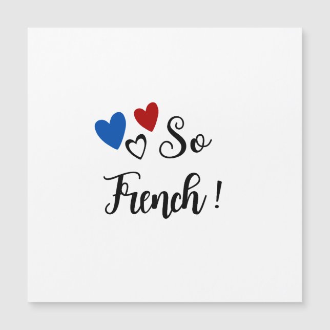 Carte magnétique So French (Frente)