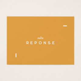 Carte réponse Colorus - Orange