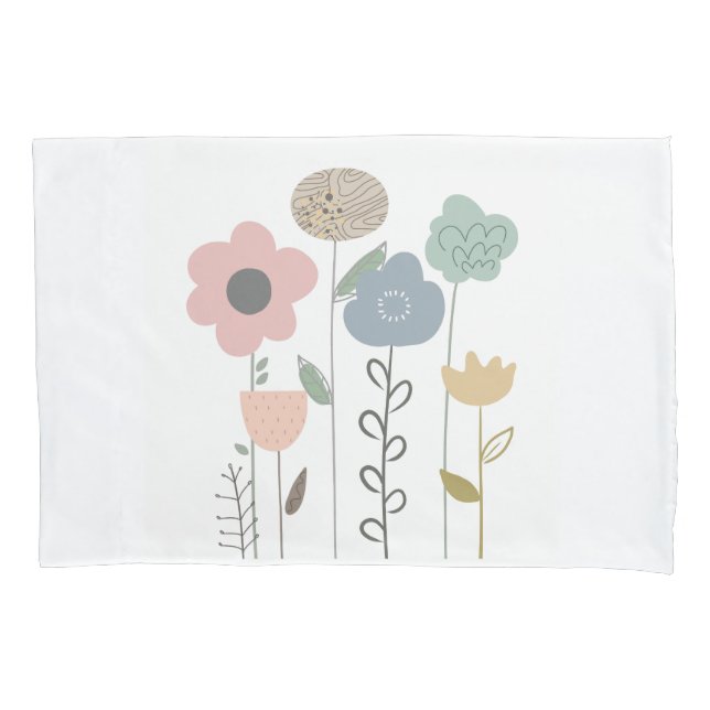 Carteira Boho Floral Abstrato (Frente)