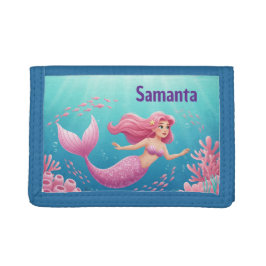 Carteira Cor-de-rosa azul Sereia