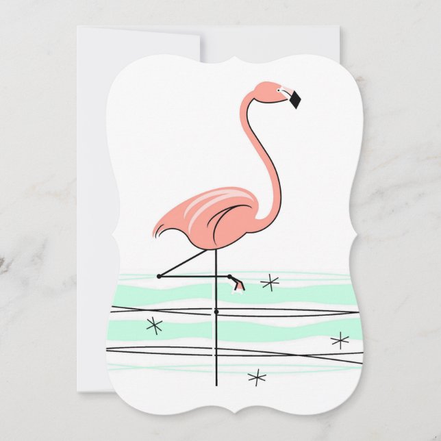 Carteira de convite para o Oceano Flamingo (Frente)