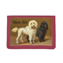Carteira de Fotografias de Poodles Vintage