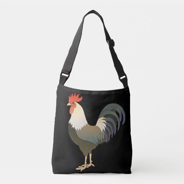 CARTEIRA ROOSTER TOTE SACOLA TRANSVERSAL (Frente)