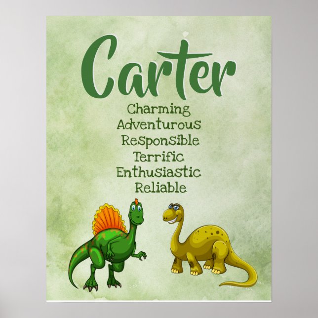 Carter Name Poster (Frente)