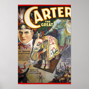 Carter o poster restaurado excelente do mágico do