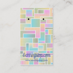 Cartões abstrato Pastel Earring