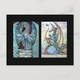 Cartões ACEO do Fairy Dragon por Molly Harrison