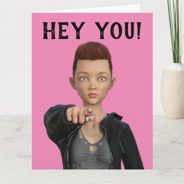 CARTÕES ANGROGYNOUS DE AMIZADE DE GAROTAS DE CURTA (Frente)