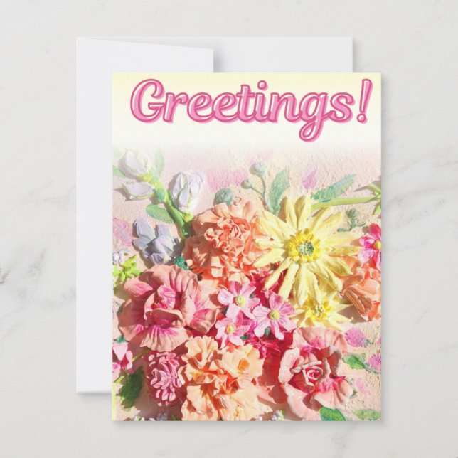 Cartões animados para amigos que amam flores (Frente)