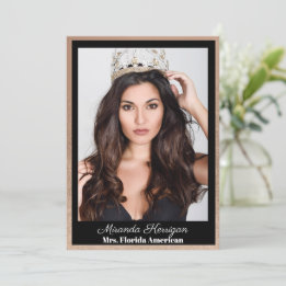 Cartões Autografados Pageantes de Bronze do ouro