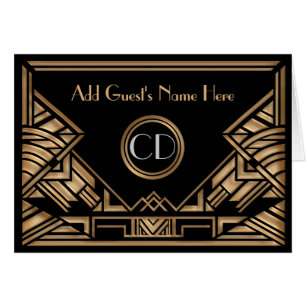 Cartões bege dourados do lugar do casamento de