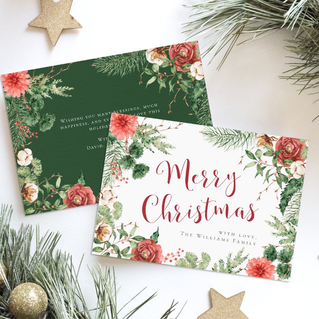 Cartões Botânicos de Feliz Natal (Botanical Merry Christmas Cards
)