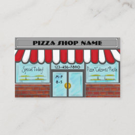 Cartões brancos vermelhos customizáveis da loja de