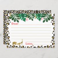 Cartões Cápsulas Safari Selvagem Única de Menina