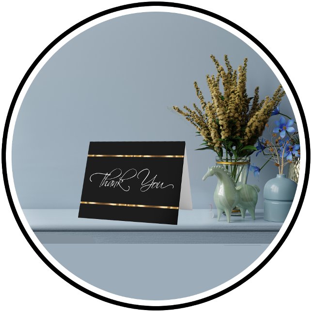 Cartões Clássicos Obrigado Para Empresas (Criador carregado)