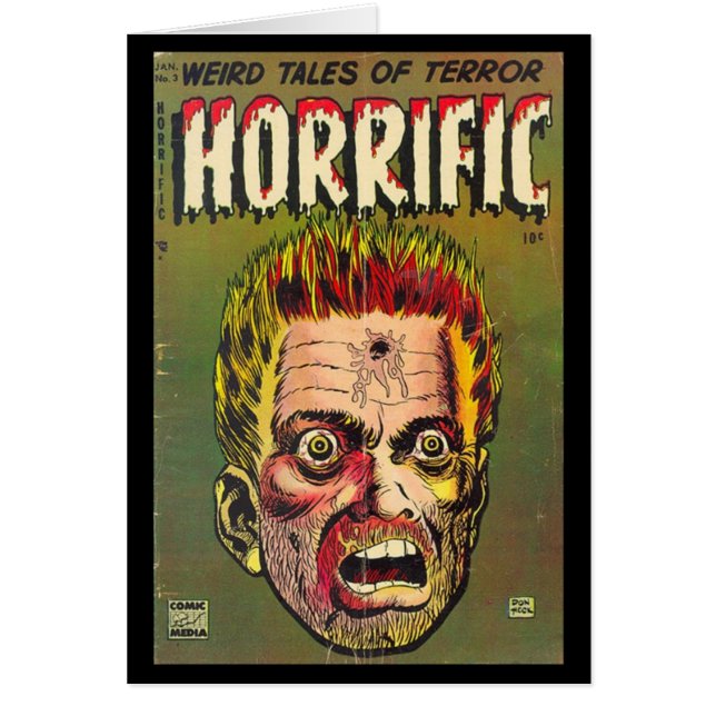 Cartões Cobrir de livros em quadrinhos (Frente)