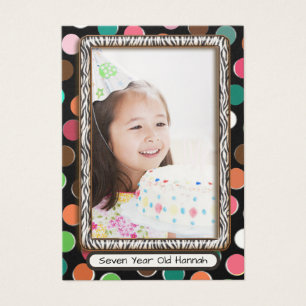 Cartões com fotos de aniversário de sete anos para