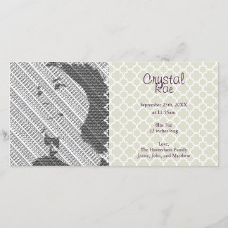 Cartões com fotos de Anúncio de Nascimento do Bebê