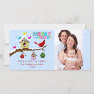 Cartões com fotos de Aves de Natal Whimsical
