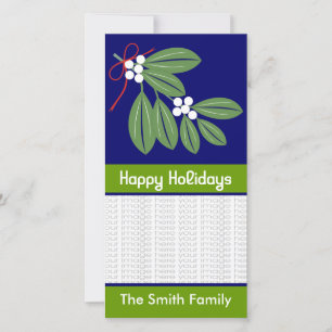 Cartões com fotos de Beijo de Natal