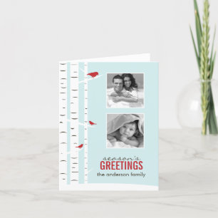 Cartões com fotos de Férias das Árvores de Pássaro