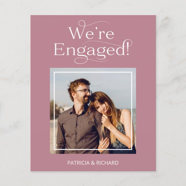 Cartões com fotos de lançamento do Noivado de orça (Frente)