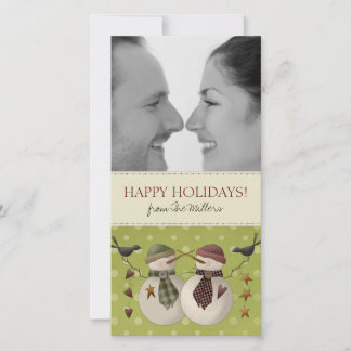 Cartões com fotos de Snowmen de Natal