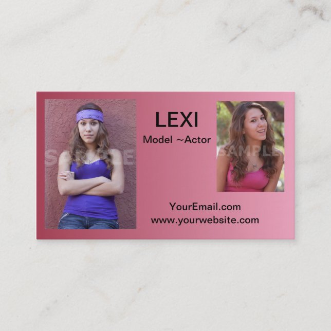 Cartões com fotos dos Headshots dos cartões de (Frente)