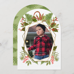 Cartões com fotos Dourados Geométricos das Berries