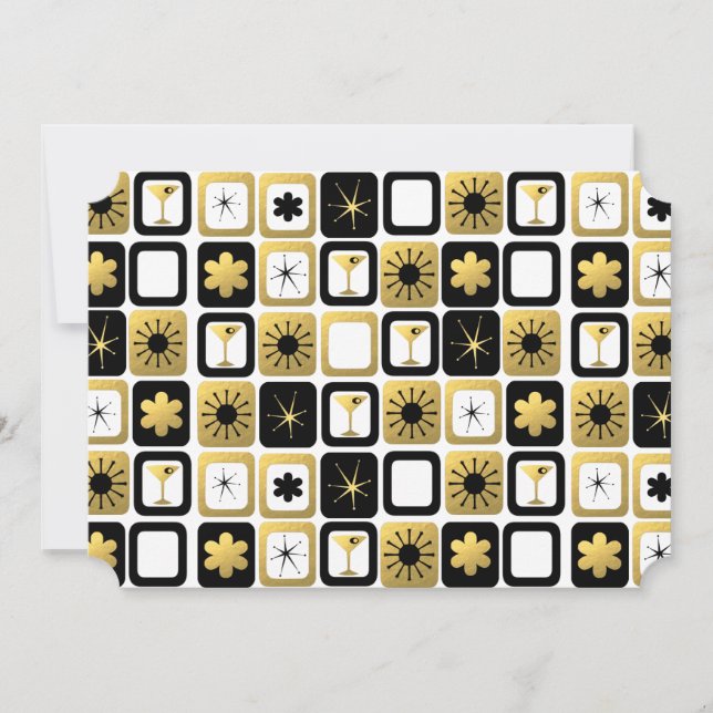 Cartões com fotos Dourados retrorreflectores (Frente)