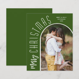 Cartões com fotos Verdes Felizes de Natal