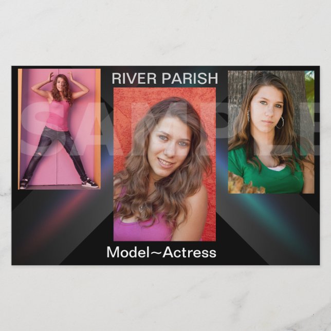 Cartões Comp De Captura De Cabeça Do Modelo Do bar (Frente)