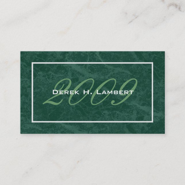 Cartões conhecidos da graduação elegante - classe (Frente)