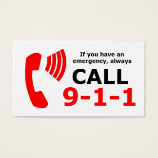 Cartões CPR de emergência