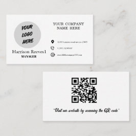 cartões criativos adicione o logotipo e URL da sua