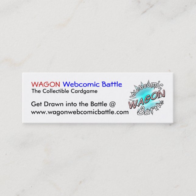 Cartões da batalha de Webcomic do VAGÃO (Frente)