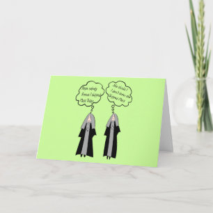 Cartões da freira "Coisas Que As freiras Pensam" E