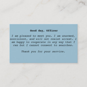 Cartões da interação da polícia